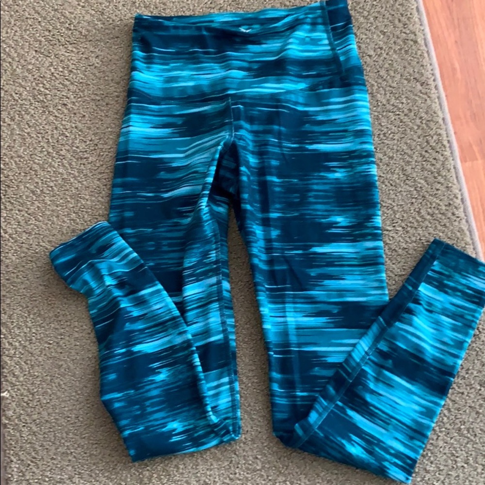 Green full length leggings